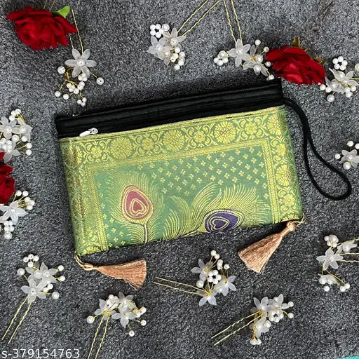 Handmade Embellished Wrist Bags for Women